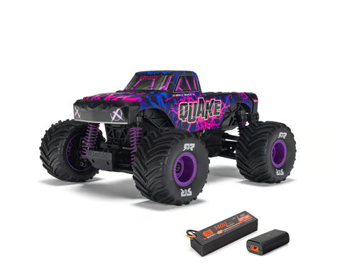 Arrma Quake Grom 4x4 1/16 RTR Brushed Monster Truck (Purple) ARA2137T3