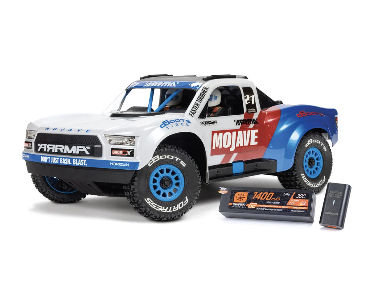 Arrma Mojave Grom 223S BLX 1/18 Brushless RTR 4WD Desert Truck (White) ARA2304ST2