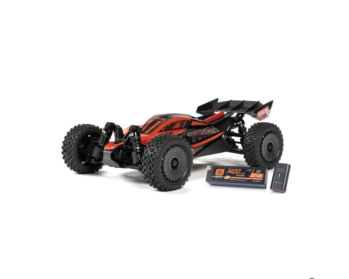 Arrma Typhon Grom 223S BLX 1/18 Brushless RTR 4WD Buggy (Red) ARA2306ST1