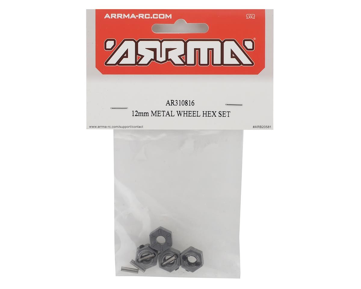 Arrma 12mm Metal Wheel Hex (4) ARA310816 ARAC9473 AR310816