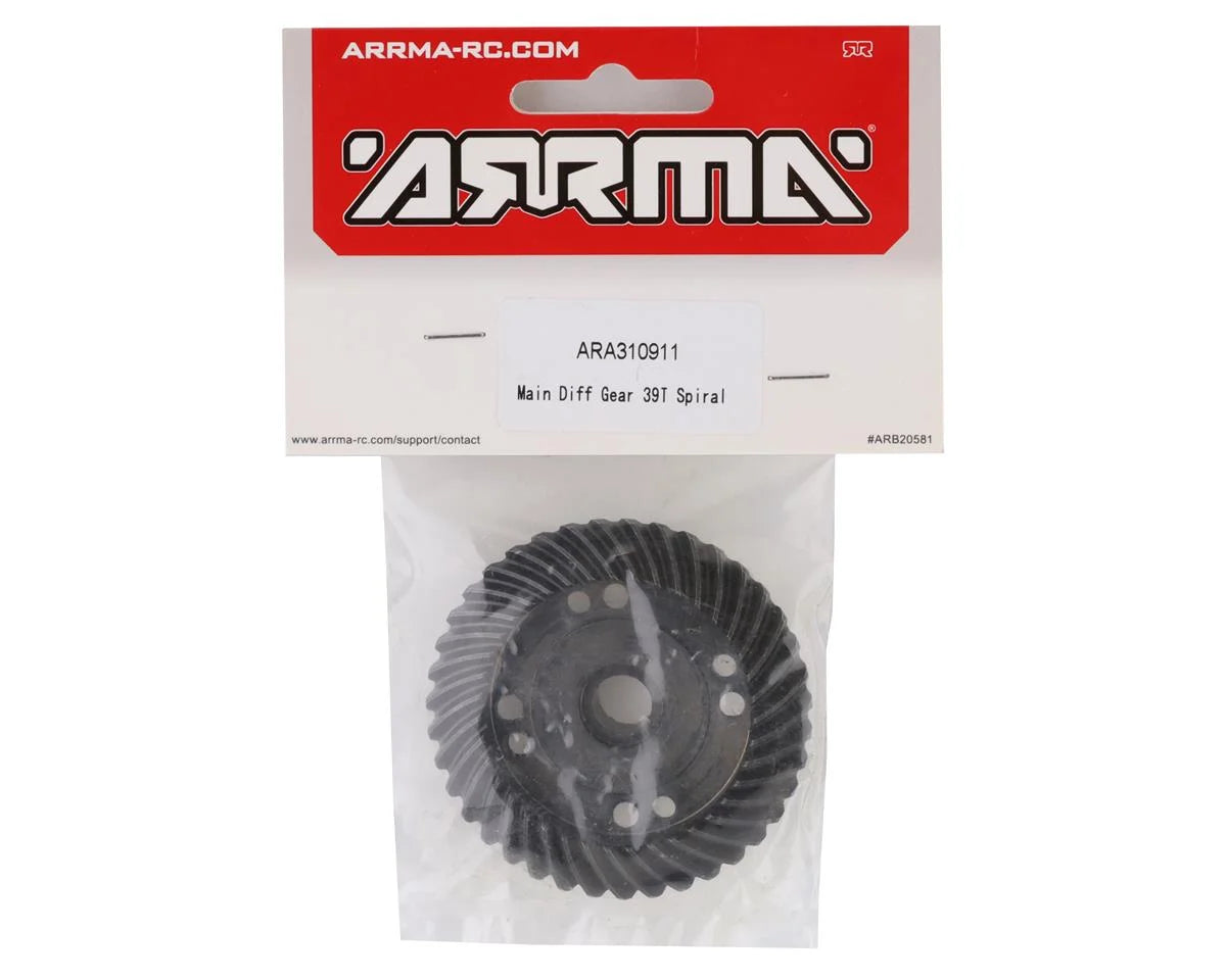 Arrma KRATON 8S BLX, Main Differential Spiral Gear (39T) ARA310911