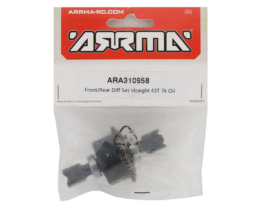 Arrma Limitless/Infraction Front/Rear Differential w/Straight Cut Gear (43T) ARA310958