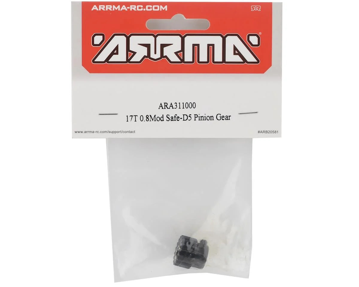 Arrma Safe-D5 Steel Mod 0.8 Pinion Gear (17T) ARA311000