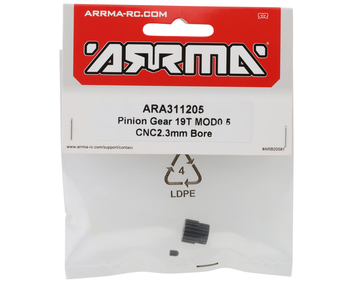 Arrma Arrma Granite Grom, Mod 0.5 Pinion Gear (2.3mm Bore) (19T) ARA311205