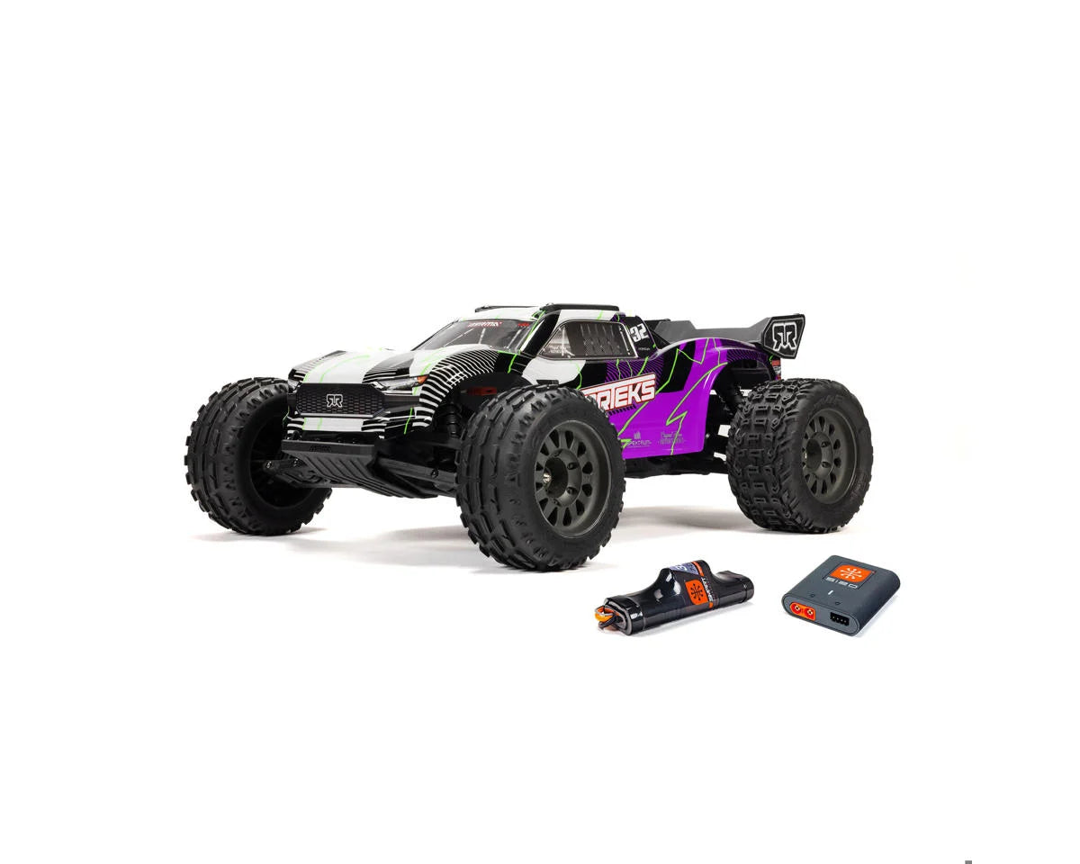 Arrma Vorteks 2WD MEGA 550 RTR Brushed 1/10 Off-Road Stadium Truck (Purple) w/SLT2 2.4GHz Radio, Battery & Charger ARA3205ST2