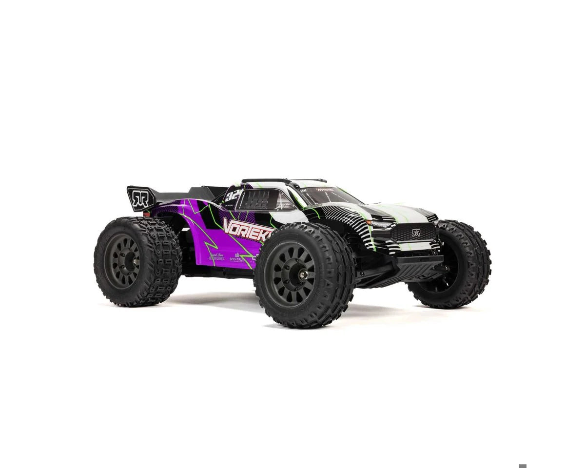 Arrma Vorteks 2WD MEGA 550 RTR Brushed 1/10 Off-Road Stadium Truck (Purple) w/SLT2 2.4GHz Radio, Battery & Charger ARA3205ST2