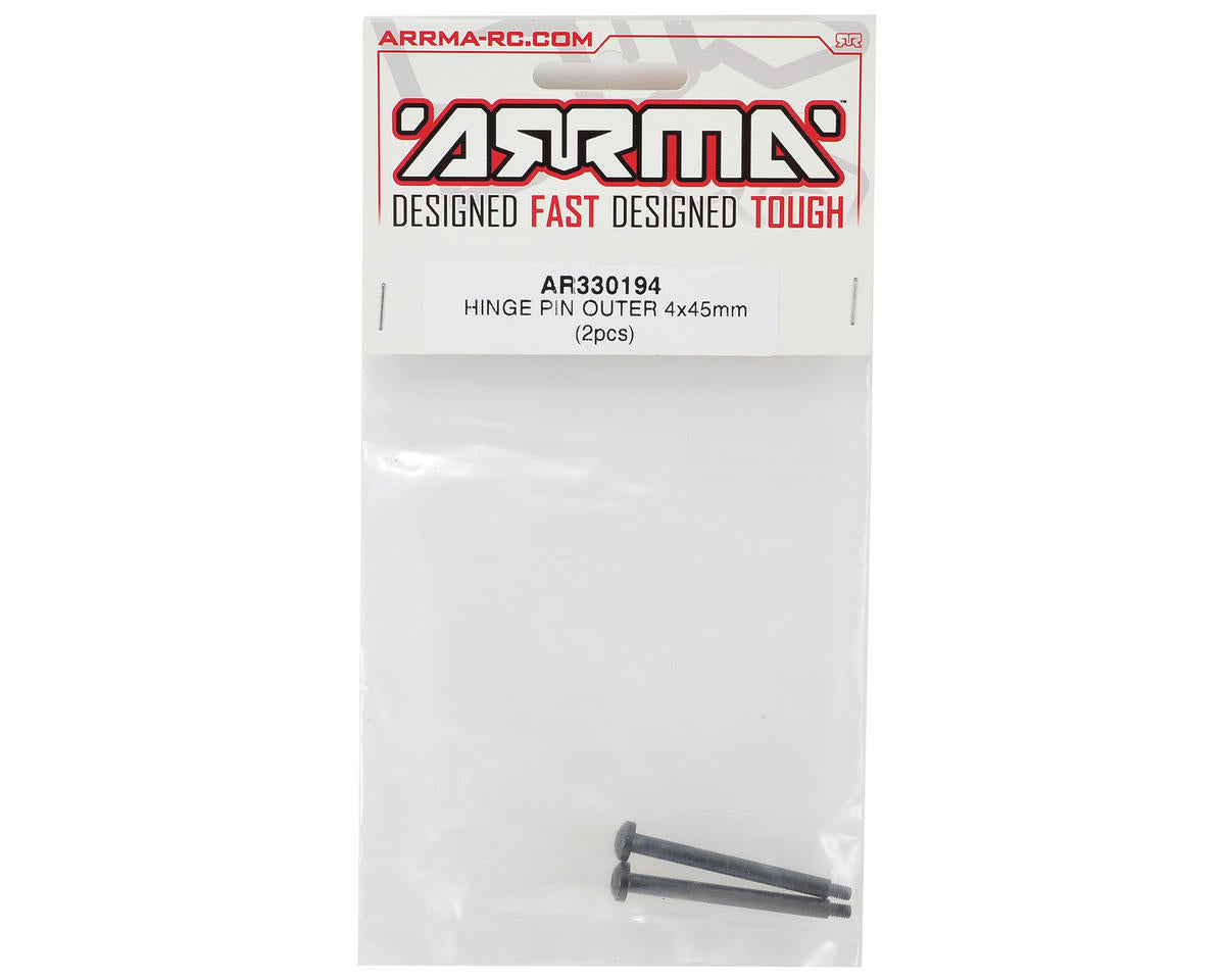 Arrma 4x45mm Outer Hinge Pin (2) ARA330194 ARAC5034 AR330194