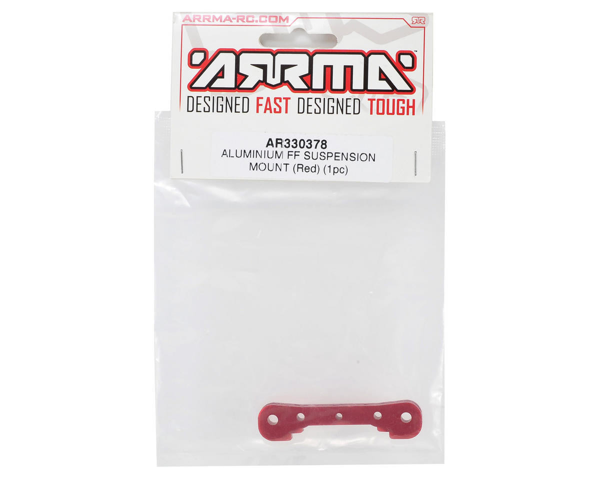 Arrma Aluminum Front/Front Suspension Mount (Red) ARA330378 ARAC9046 AR330378