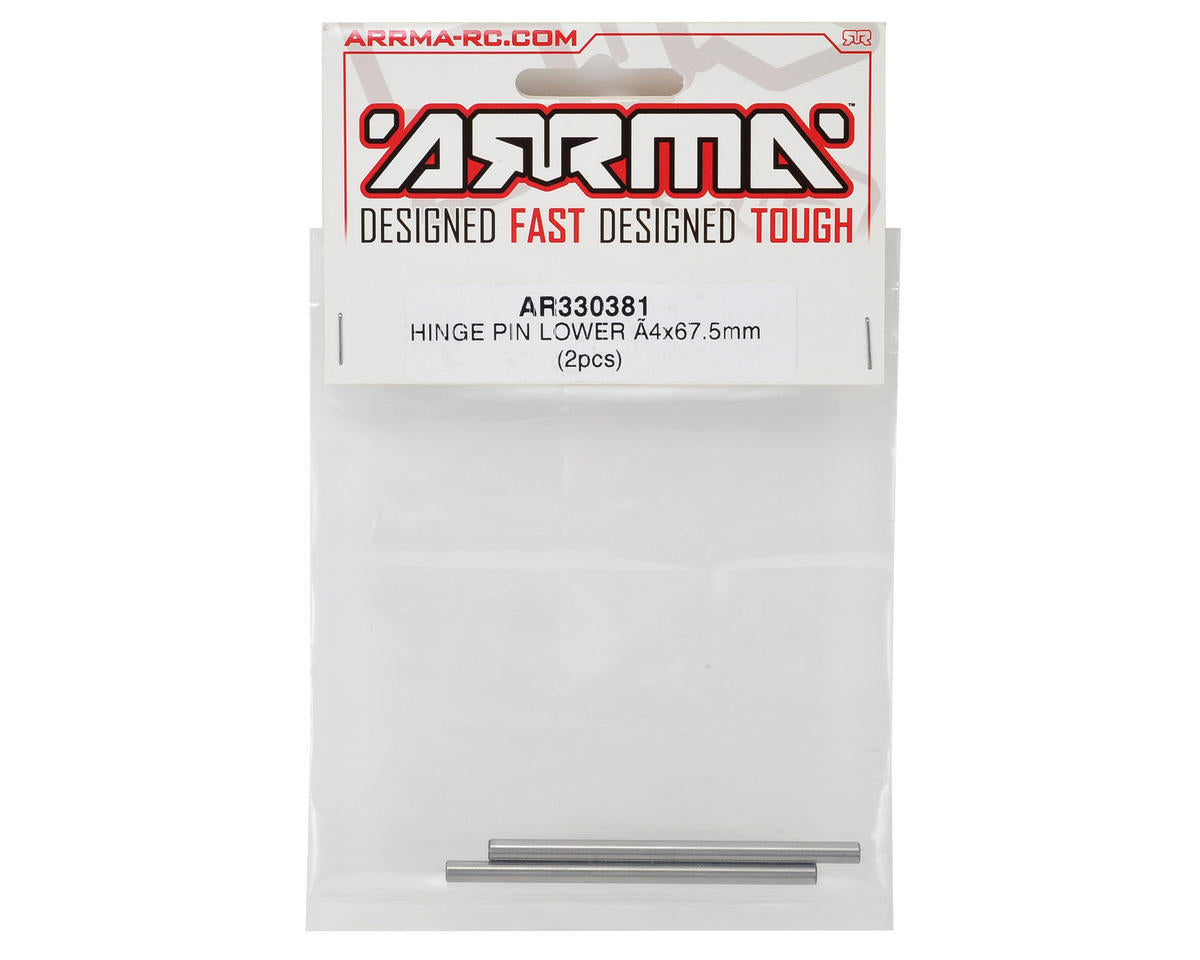 Arrma 4x67.5mm Lower Hinge Pin (2) ARA330381 ARAC5032 AR330381