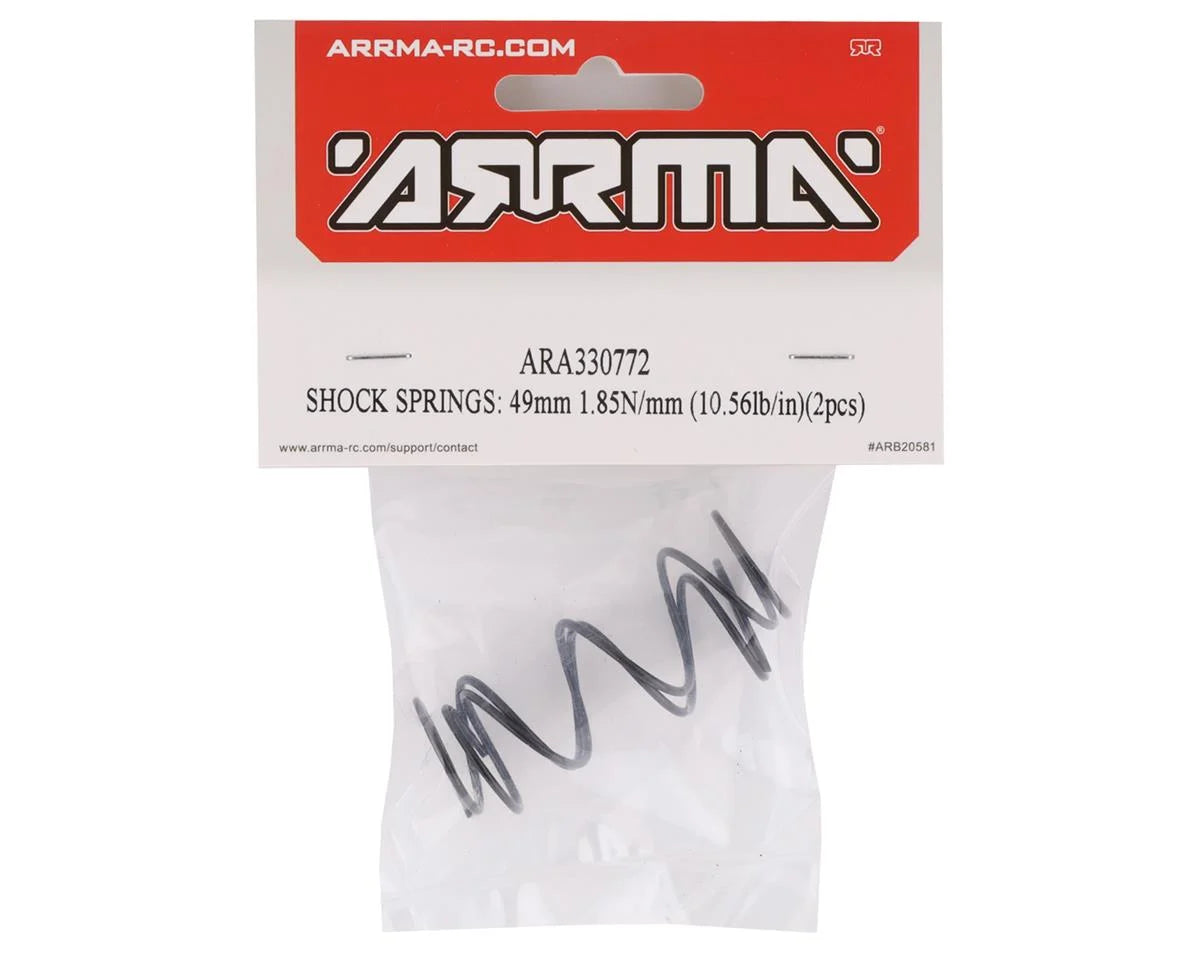 Arrma Infraction MEGA/Vendetta BLX 49mm Rear Shock Springs (10.56lb/in) (2) ARA330772