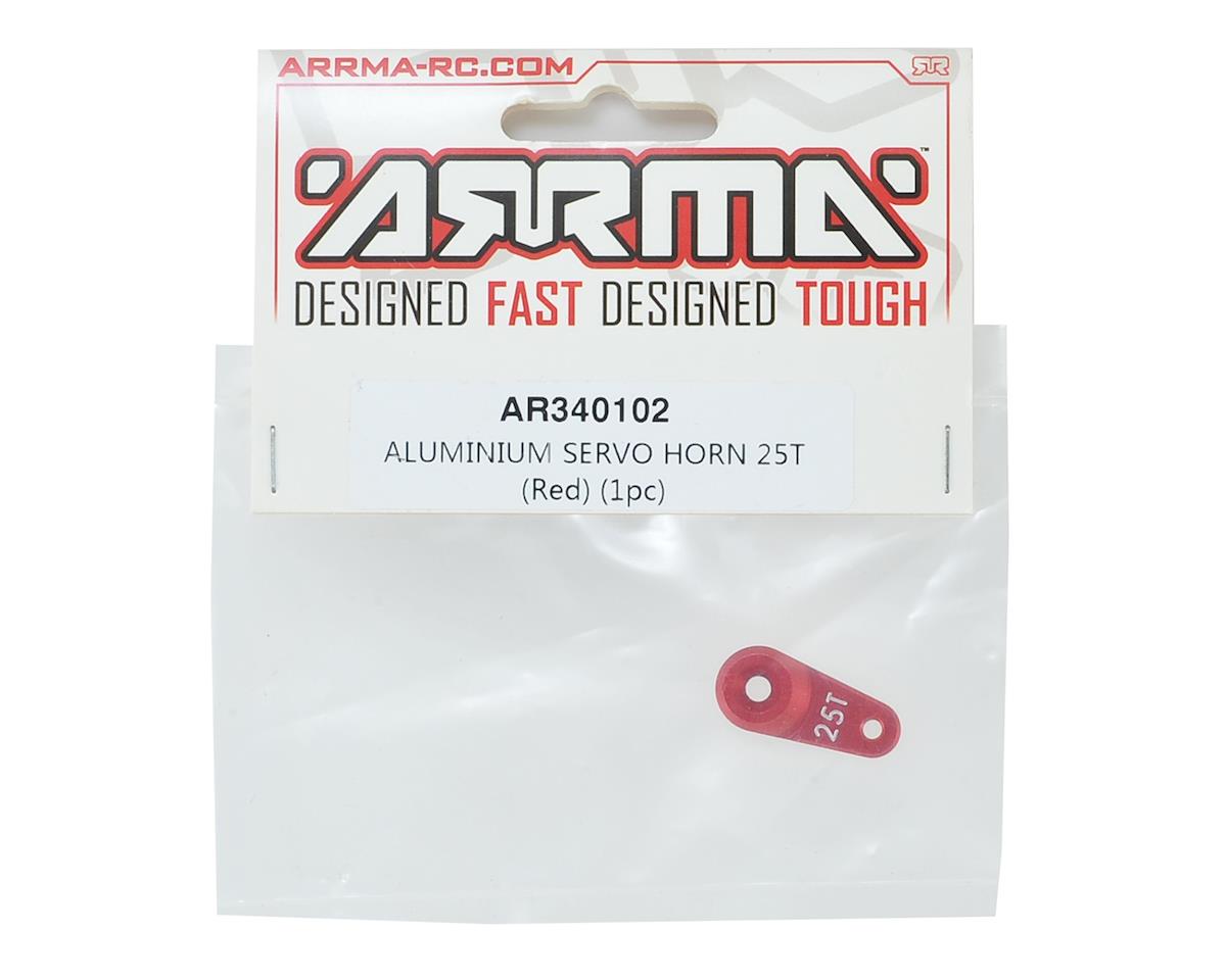 Arrma Aluminum Servo Horn (25T-ProTek/Savox/Futaba) (Red) AR340102 ARAC8871