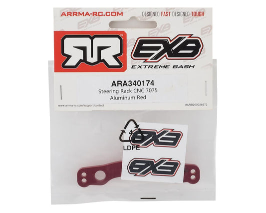 Arrma EXB Aluminum Steering Rack (Red) ARA340174
