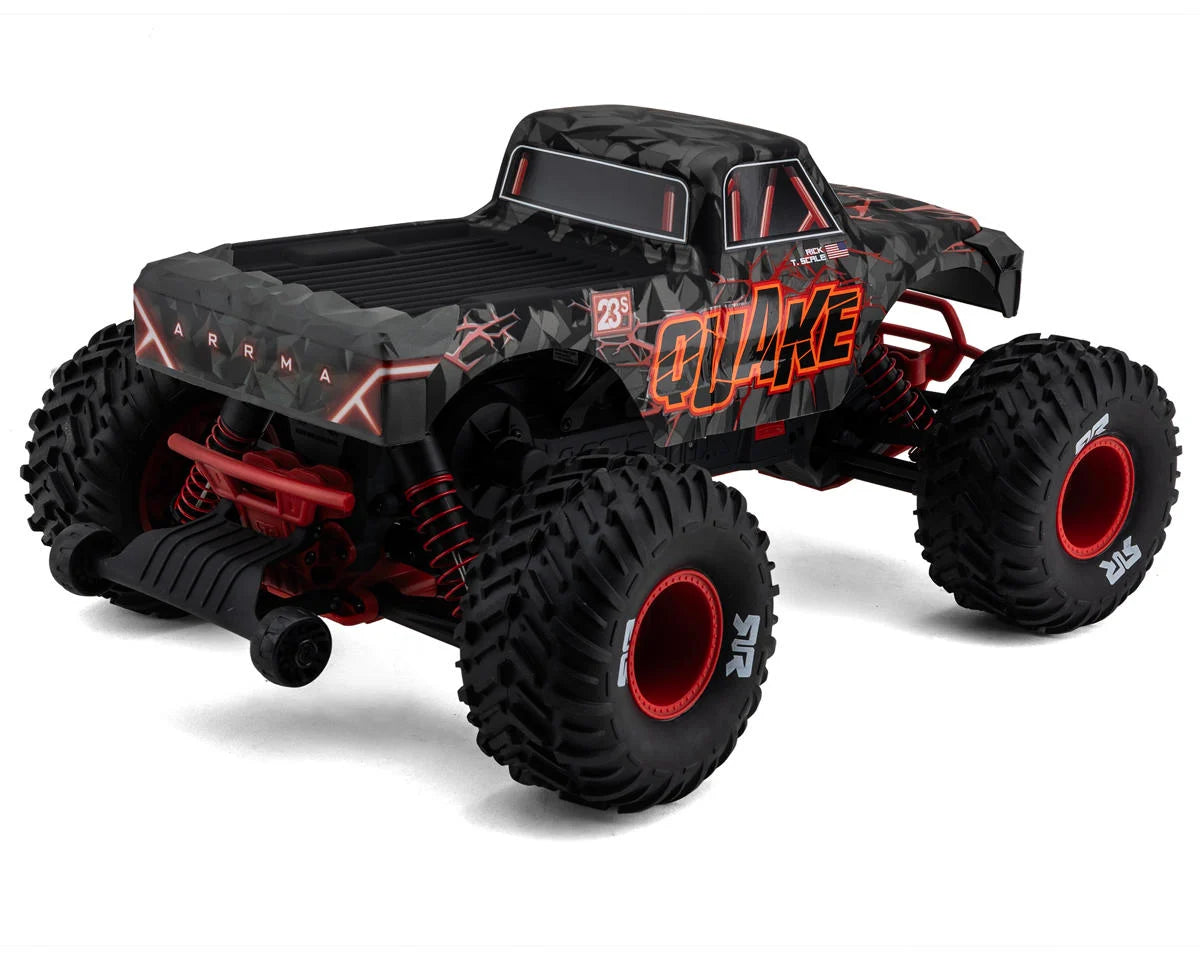 Arrma Quake 223S DSC 1/10 RTR Brushless 2WD Monster Truck (Red) ARA3537