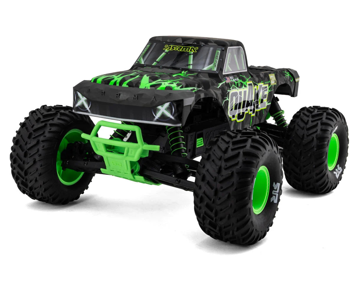 Arrma Quake 223S DSC 1/10 RTR Brushless 2WD Monster Truck (Green) ARA3537