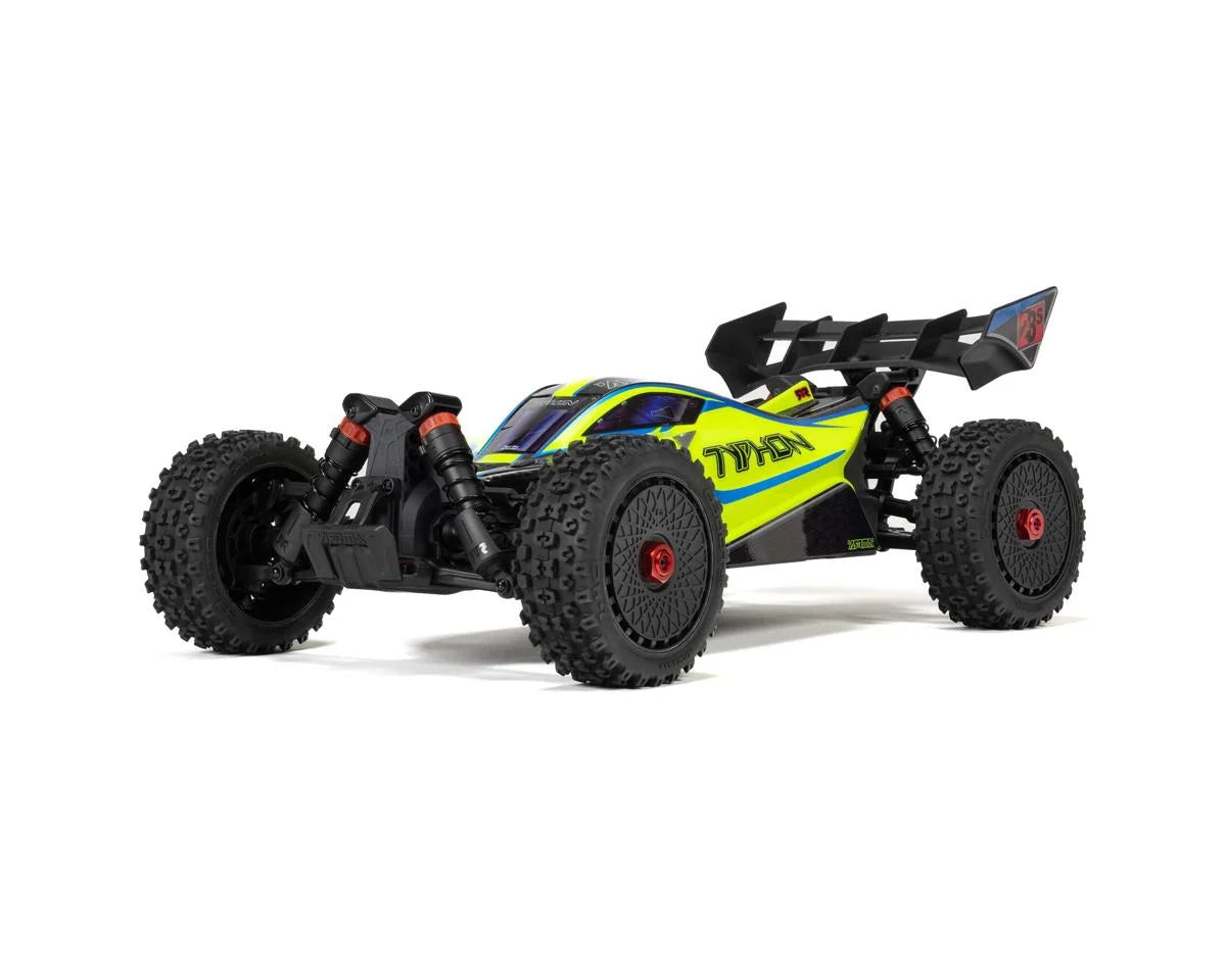 Arrma Typhon 223S 1/8 BLX Brushless RTR 4WD Buggy (Yellow) w/SLT3 2.4GHz Radio & DSC ARA4306V4T2