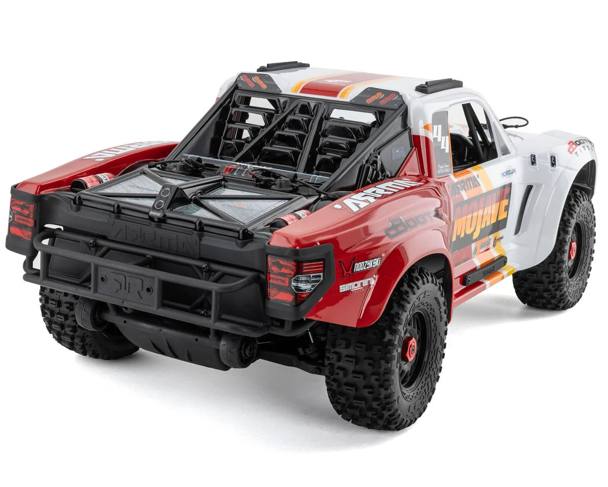 Arrma Mojave 4S BLX Brushless 1/8 4WD RTR Electric Desert Truck (White/Red) ARA4404T1