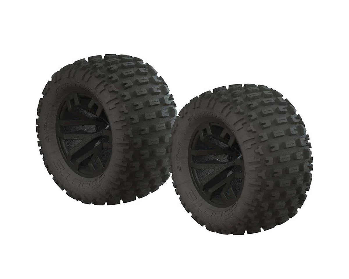 Arrma Granite dBoots "Fortress MT" Tire Set (Black) (2) w/14mm Hex ARAC9632 AR550044