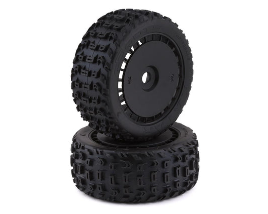 Arrma DBoots Katar T Belted Pre-mounted Tires w/17mm Hex (Black) (2)ARA550097