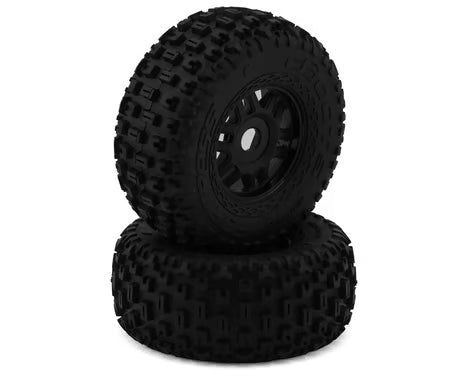 Arrma dBoots Fortress LP Pre-mounted Tire Set (Black) (2) w/17mm Hex ARA550110
