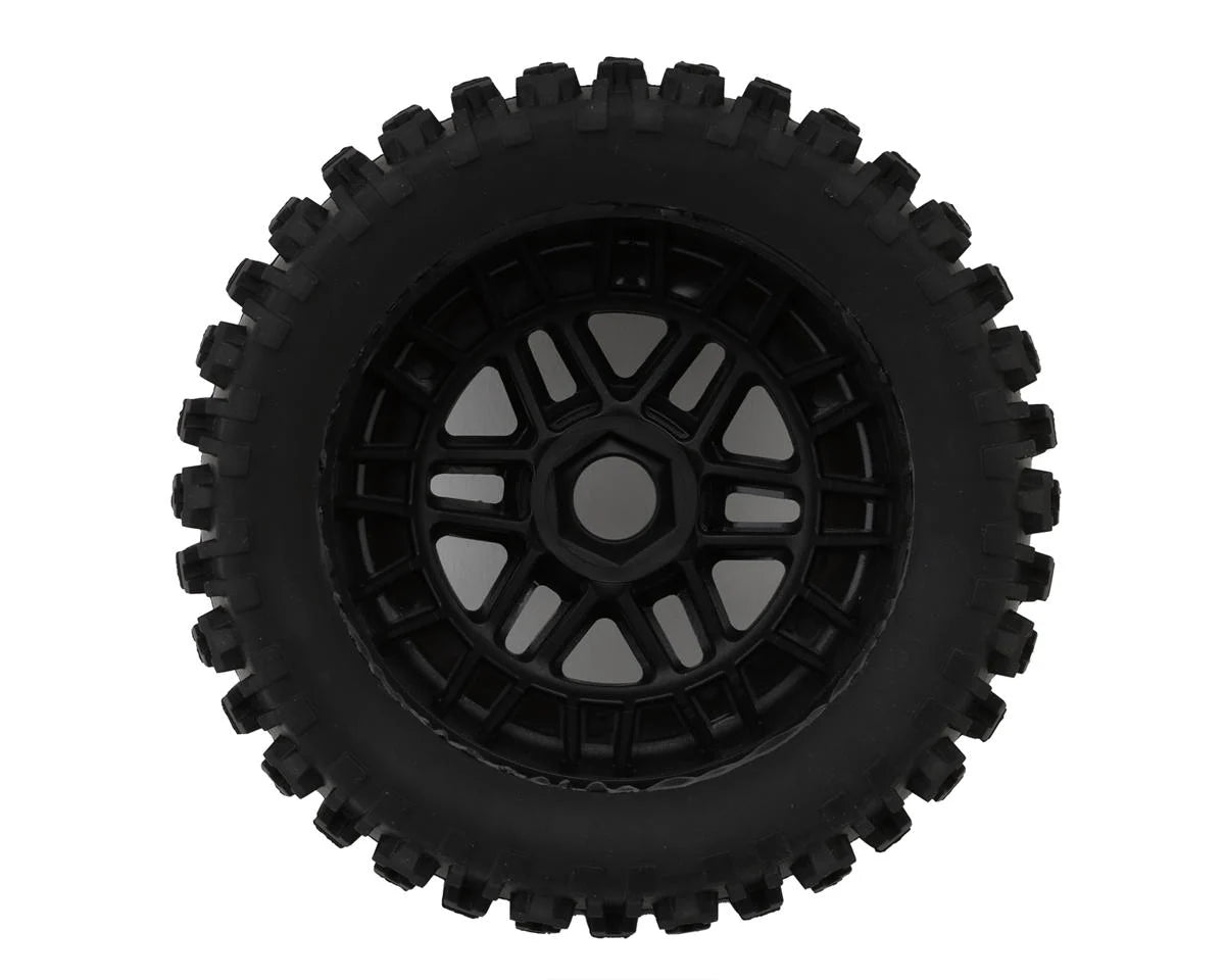 Arrma dBoots Fortress LP Pre-mounted Tire Set (Black) (2) w/17mm Hex ARA550110