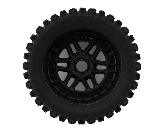 Arrma dBoots Fortress LP Pre-mounted Tire Set (Black) (2) w/17mm Hex ARA550110