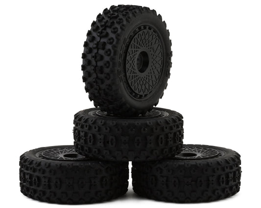 Arrma dBoots "2-HO" Pre-Mounted Tire Set (Black) (4) ARA550114