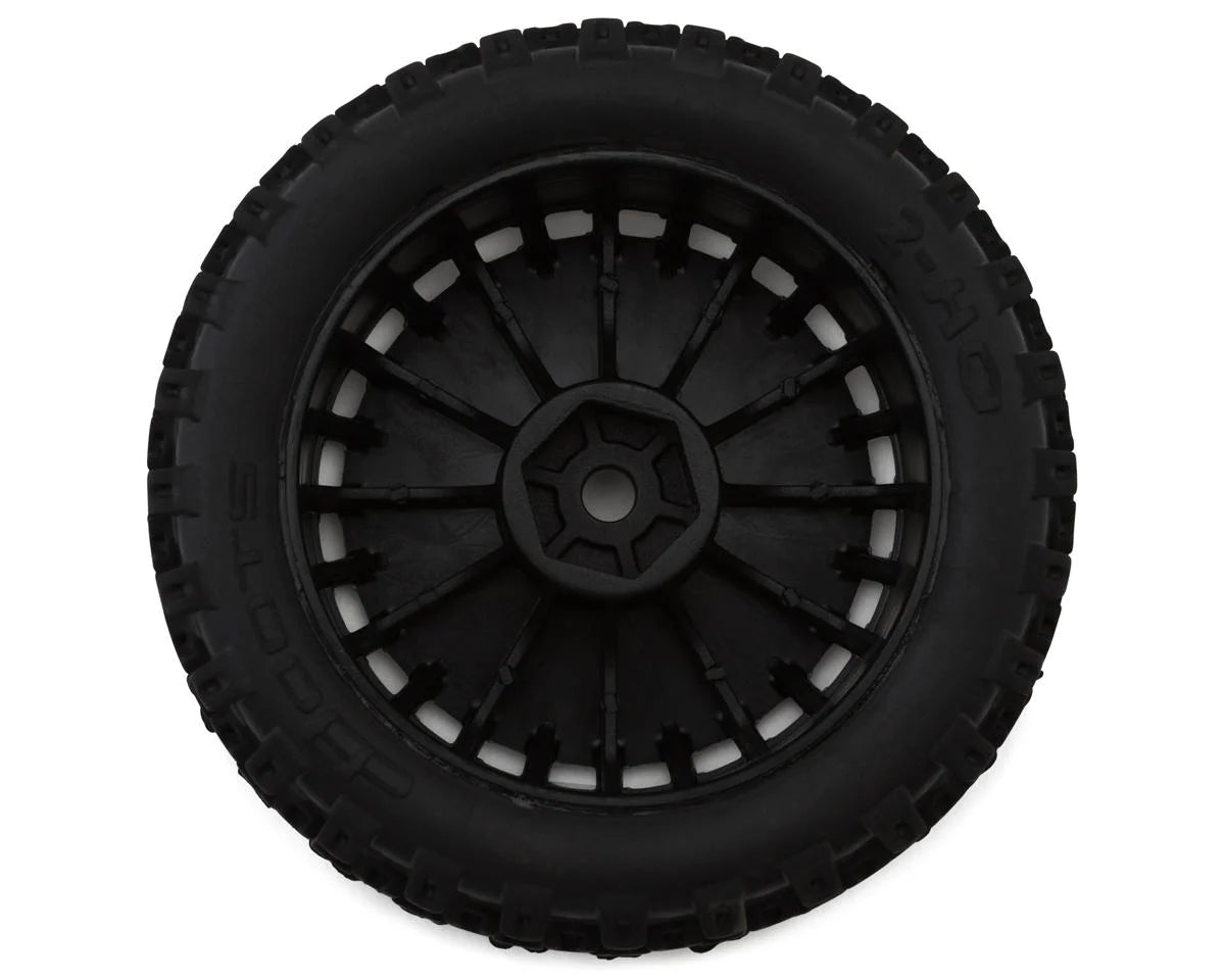 Arrma dBoots "2-HO" Pre-Mounted Tire Set (Black) (4) ARA550114