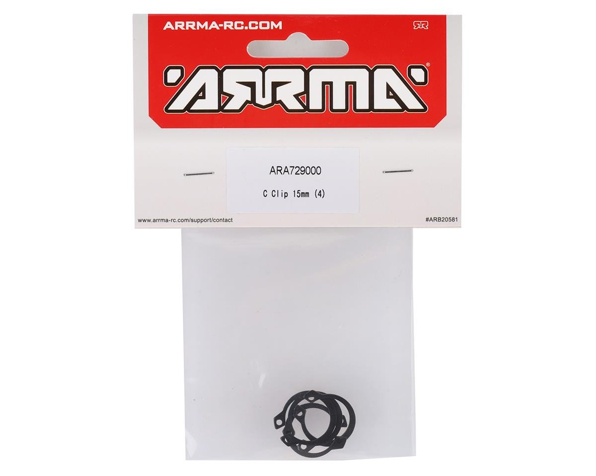 Arrma 15mm C-Clip (4) ARA729000