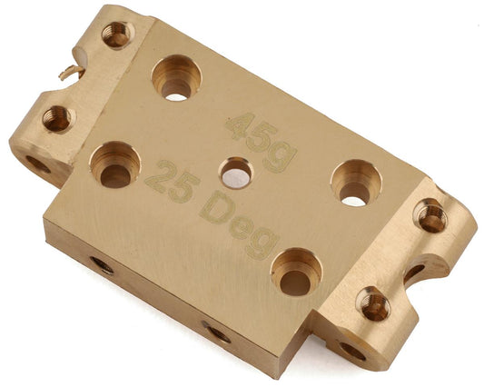 Team Associated DR10/SR10 Factory Team Brass Front Bulkhead (25°) 72007