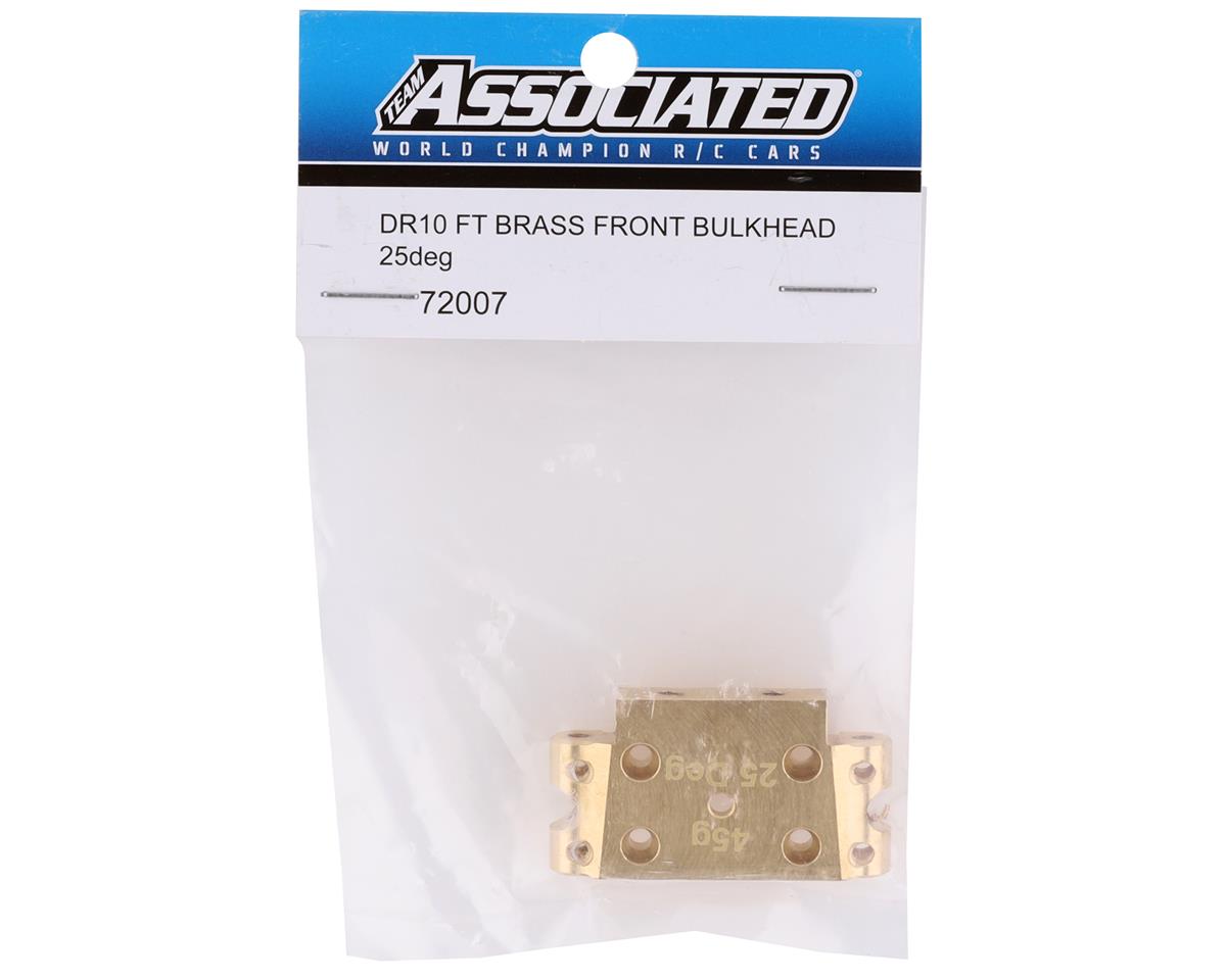 Team Associated DR10/SR10 Factory Team Brass Front Bulkhead (25°) 72007