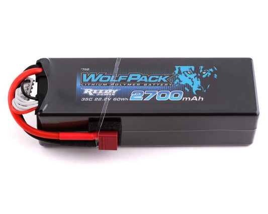 Reedy WolfPack 6S Hard Case Li-Poly Battery Pack 35C (22.2V/2700mAh) w/T-Style Connector 762