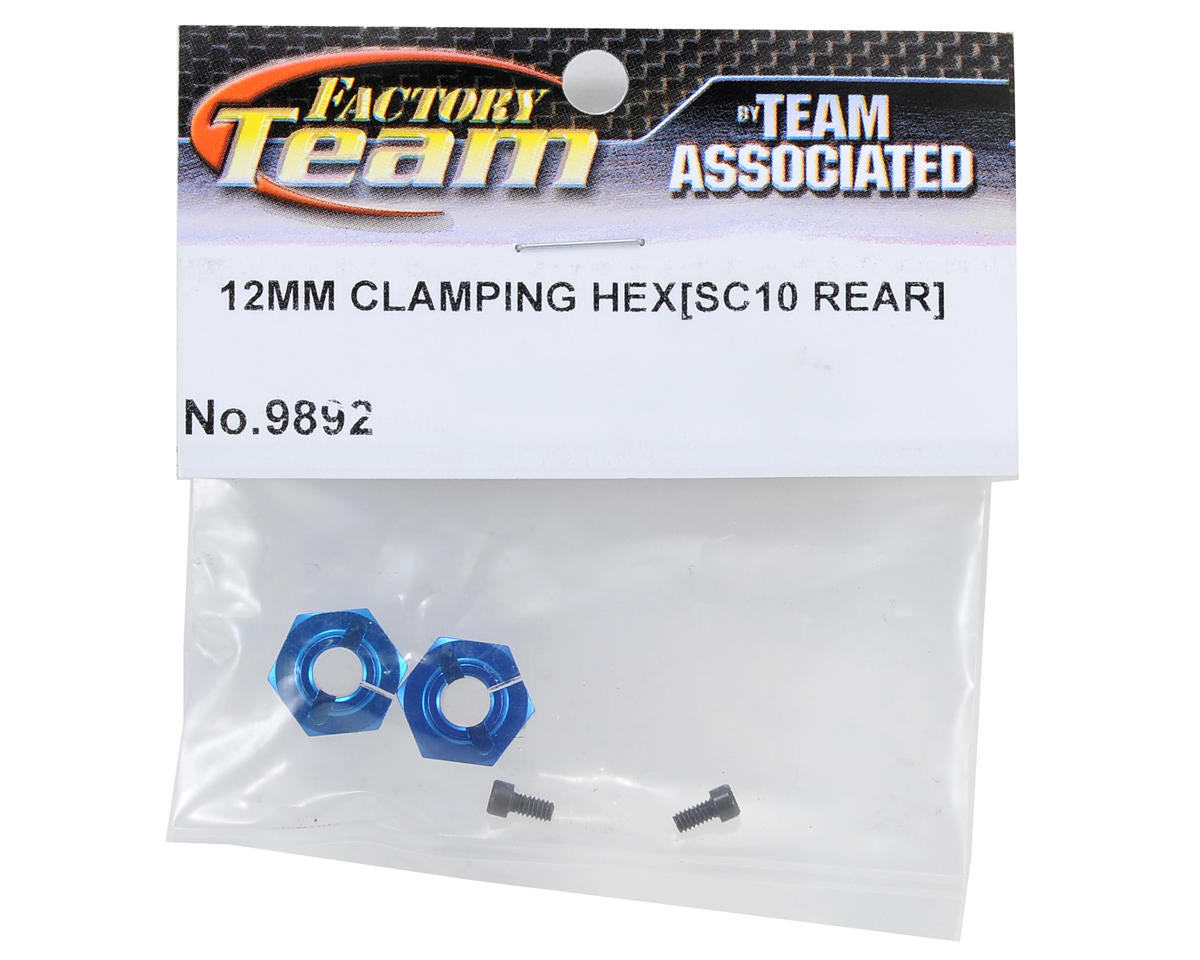 Team Associated Aluminum Clamping Wheel Hex 12mm Rear SC10 (2) 9892