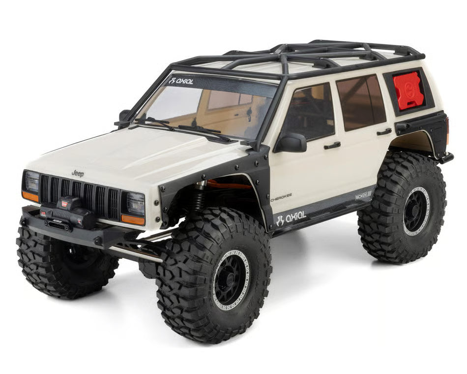 Axial SCX10 III Jeep Cherokee XJ 1/10 RTR 4WD Electric Trail Rock Crawler (Stone White) AXI-2037T2