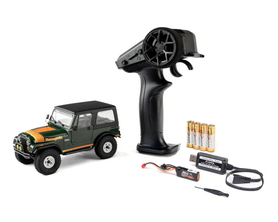 Axial SCX30 Jeep CJ-7 Renegade 1/30 4WD RTR Scale Mini Crawler (Classic Version) (Green)  AXI-3273T2