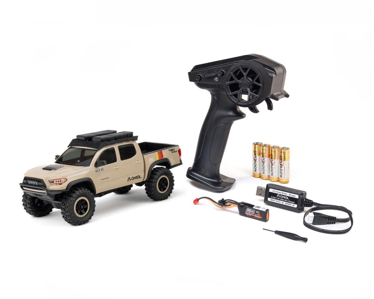 Axial SCX30 Toyota Tacoma TRD Pro 1/30 4WD RTR Scale Mini Crawler (Dark Earth) AXI-3289T2