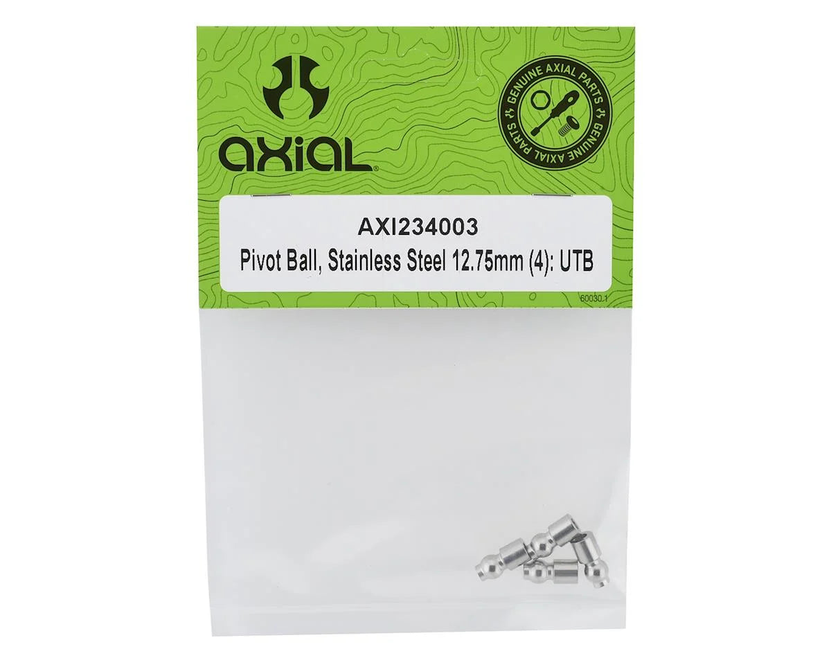 Axial Capra 1.9 12.75mm Stainless Steel Pivot Ball (4) AXI234003