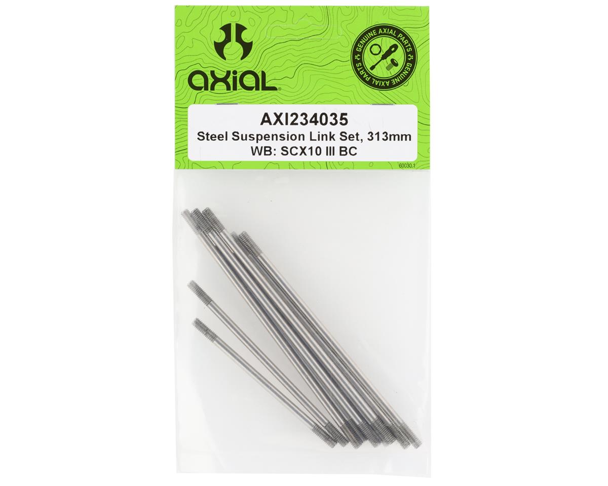 Axial SCX10 III Base Camp, 313mm Steel Suspension Link Set AXI234035