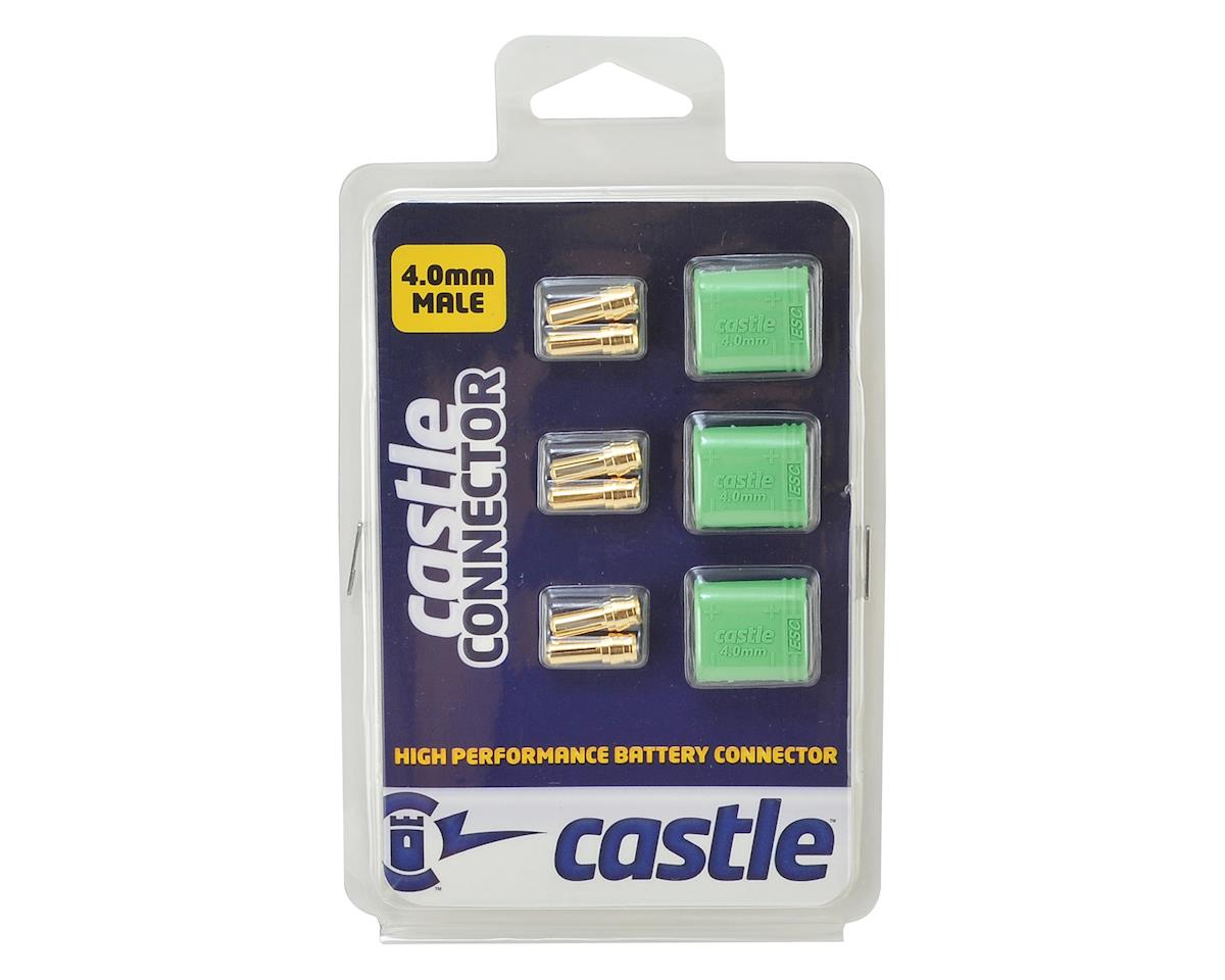 Castle Creations 4mm Polarized Bullet Connector Set (Male) 011-0075-00