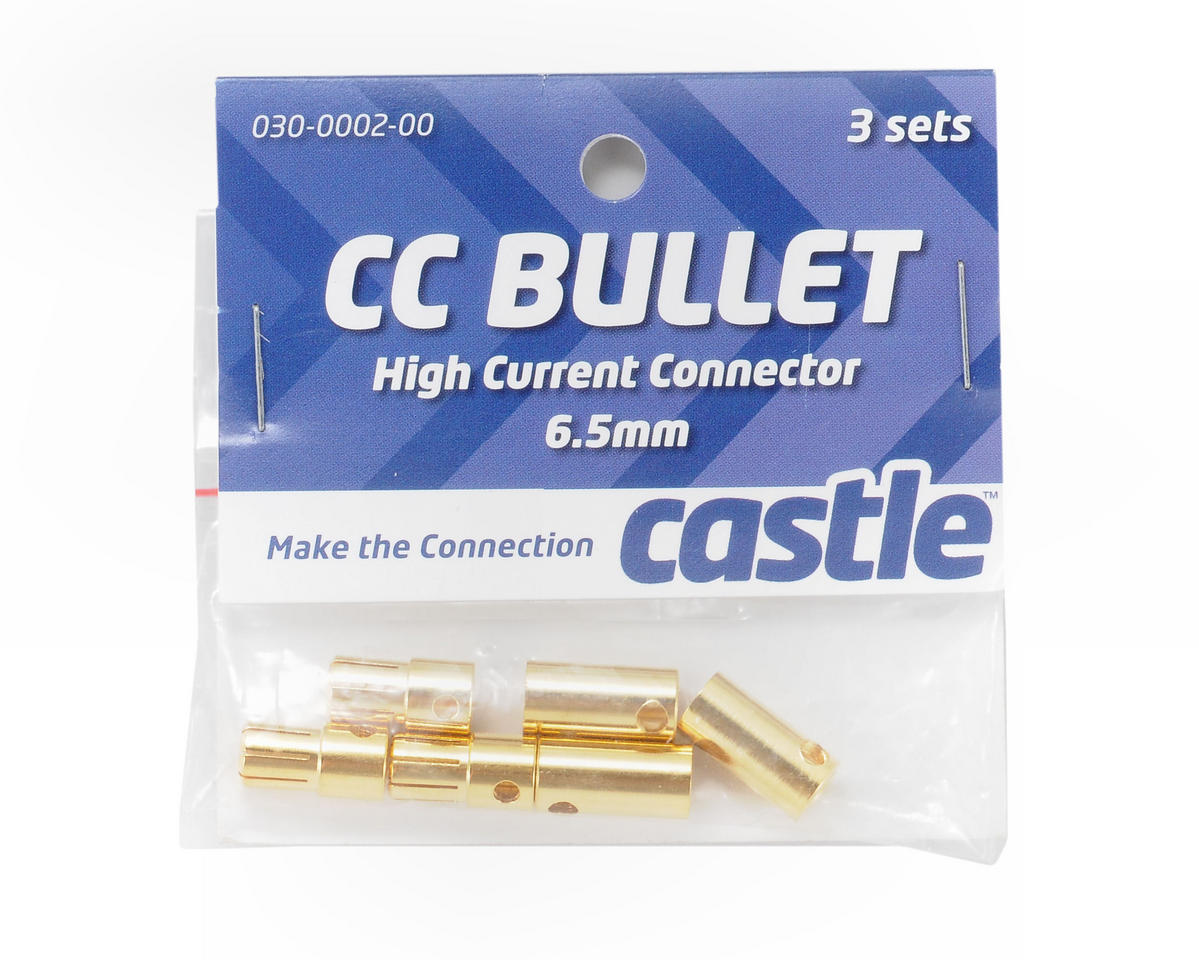 Castle Creations 6.5mm High Current Bullet Connector Set 095-0009-00