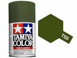 Tamiya TS-5 Olive Drab Lacquer Spray Paint (100ml) TAM85005