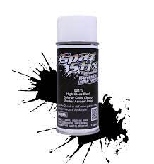 Spaz Stix High Gloss Black Backer Spray Paint (3.5oz) 00119