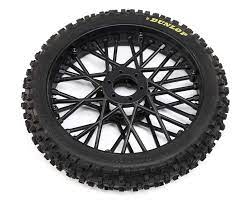 Losi Promoto-MX Dunlop MX53 Front Pre-Mounted Tire (Black) LOS46004