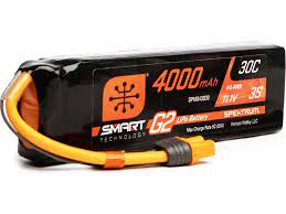 11.1V 4000mAh 3S Smart G2 LiPo Battery 30C: IC3 SPMX43S30