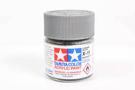 Tamiya X-11 Chrome Silver Gloss Finish Acrylic Paint (23ml) 81011