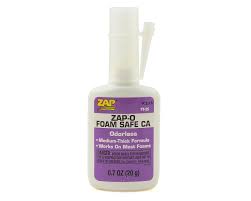 Pacer Technology Zap-O Odorless Foam Safe CA Glue (0.7oz) PT-25