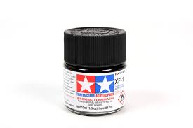 Tamiya X-F1 Flat Black Acrylic Paint (10ml) 81701