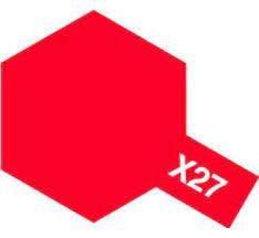 Tamiya X-27 Clear Red Acrylic Paint (10ml) 81527