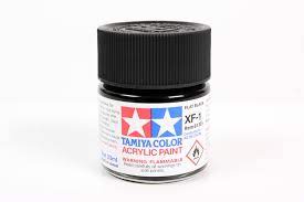 Tamiya XF-1 Flat Black Acrylic Paint (23ml) 81301