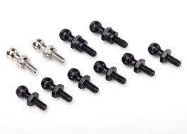 Traxxas Pivot Balls Black (6) Silver (2) Black Long (2) 7540x