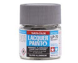 Tamiya LP-70 Gloss Aluminum Lacquer Paint (10ml) TAM82170